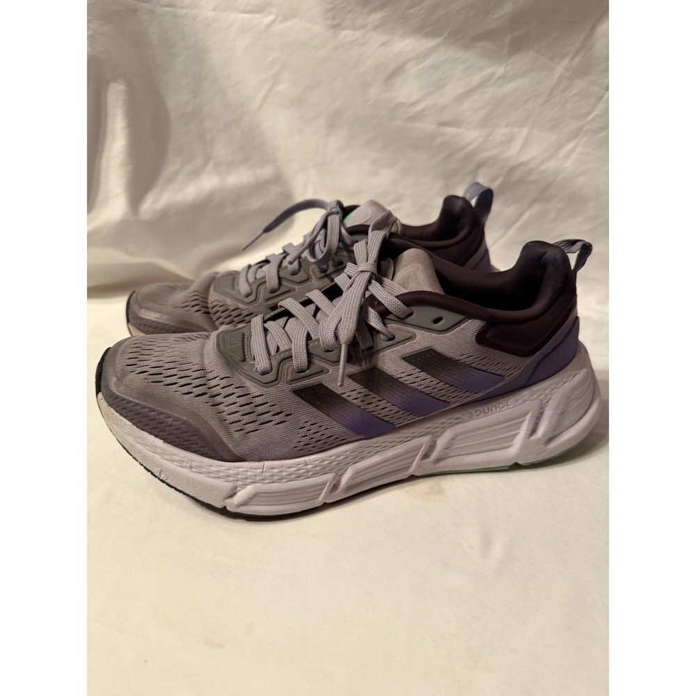 Adidas Questar GZ0608 Women's Sneakers 10 Halo Silver Light Purple Running Shoes